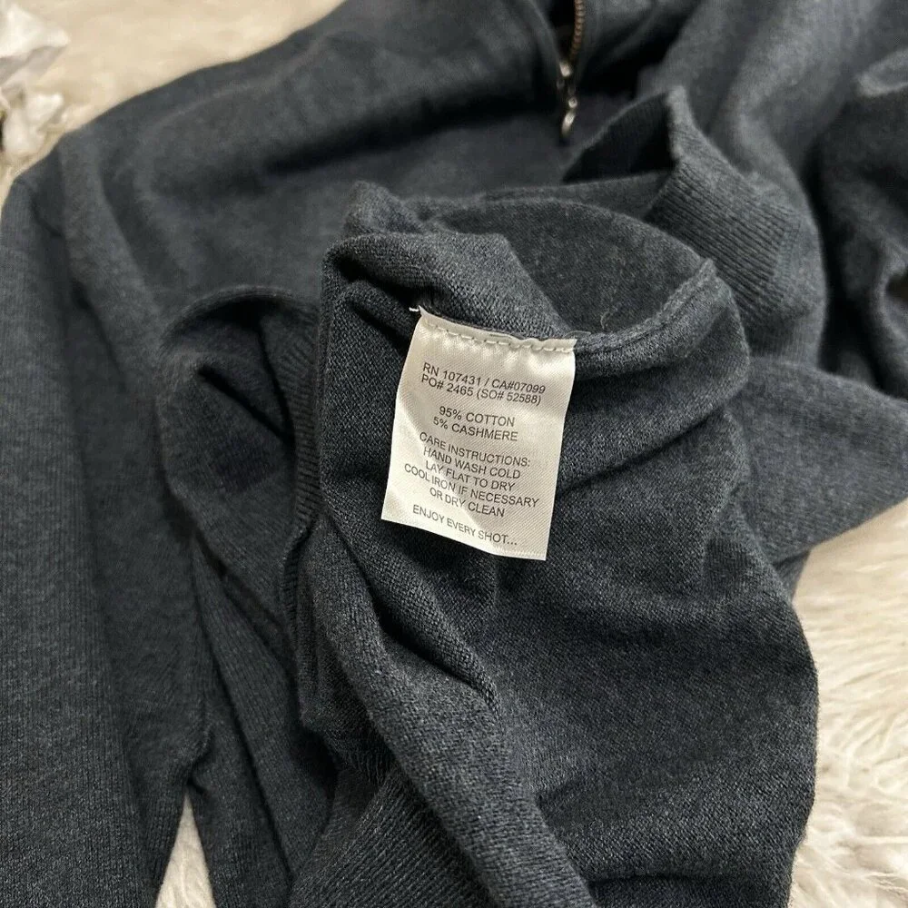 Linksoul Men's Quarter-Zip Sweater in Dark Blue